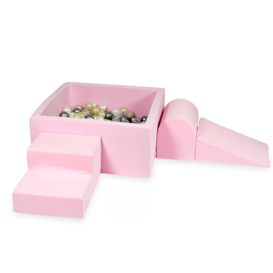 Store Foam Speelset + Ballenbad 90X90X40 - Pink Ballenbad