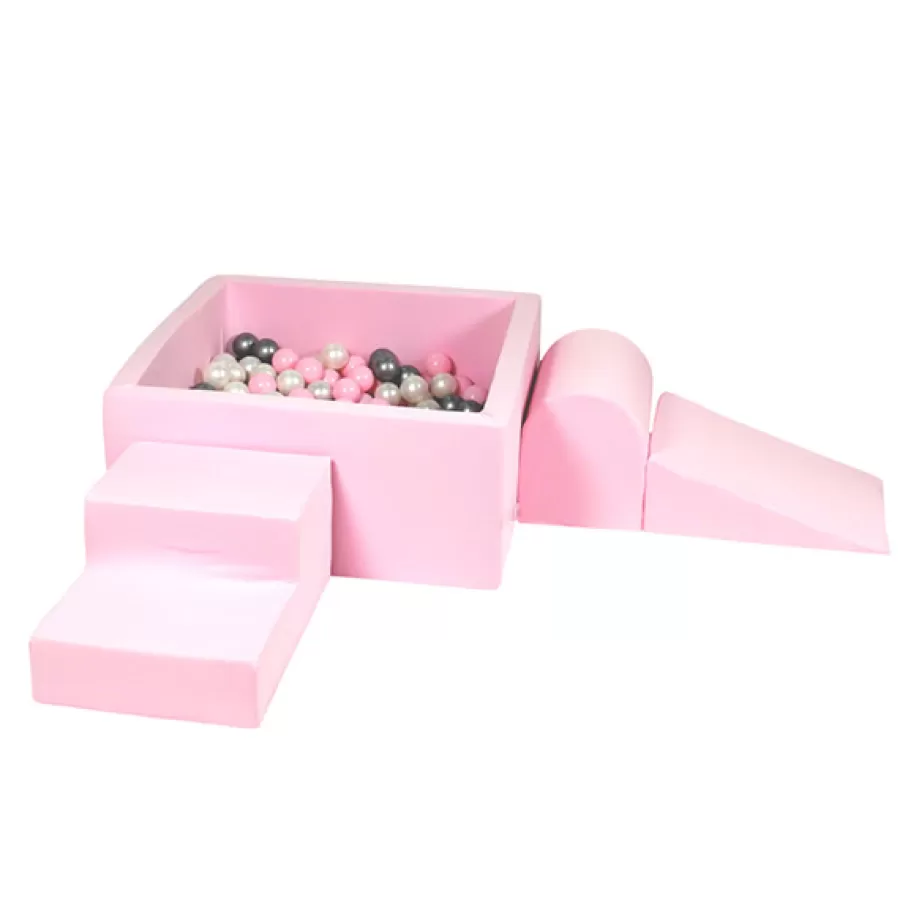 Store Foam Speelset + Ballenbad 90X90X40 - Pink Ballenbad