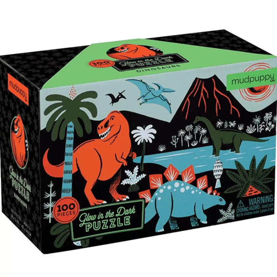 Cheap Glow-In-The-Dark Puzzel Dinosaurus 100St Legpuzzels