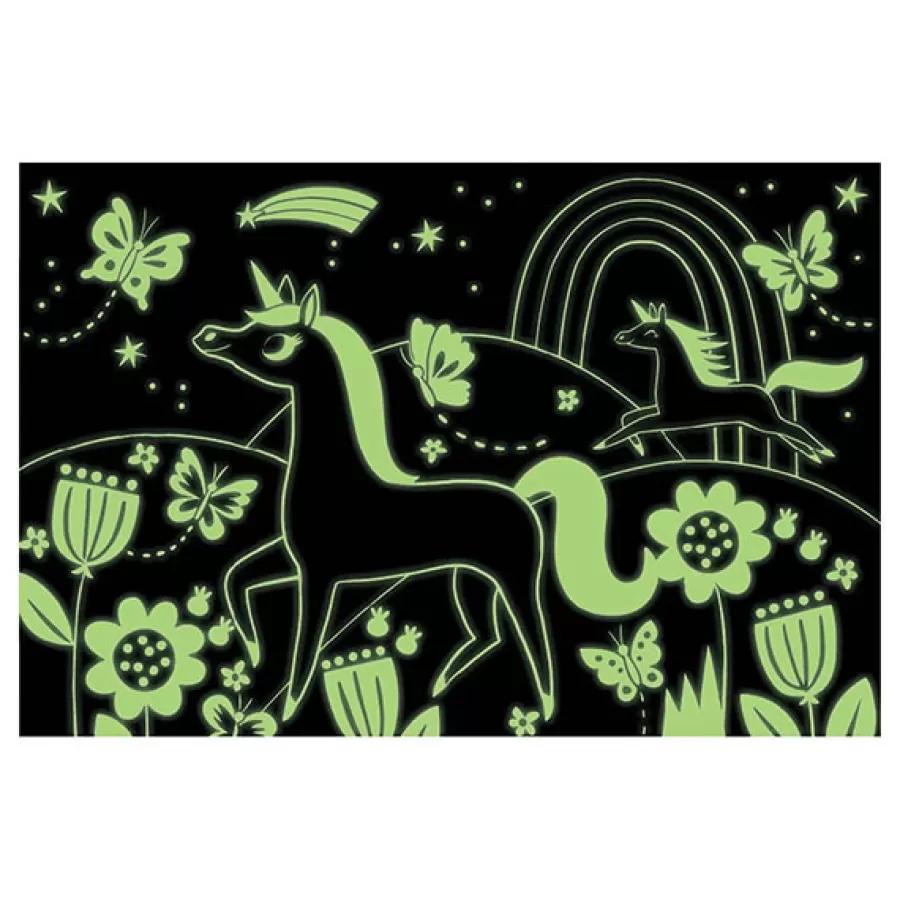 Sale Glow-In-The-Dark Puzzel Eenhoorns 100St Legpuzzels