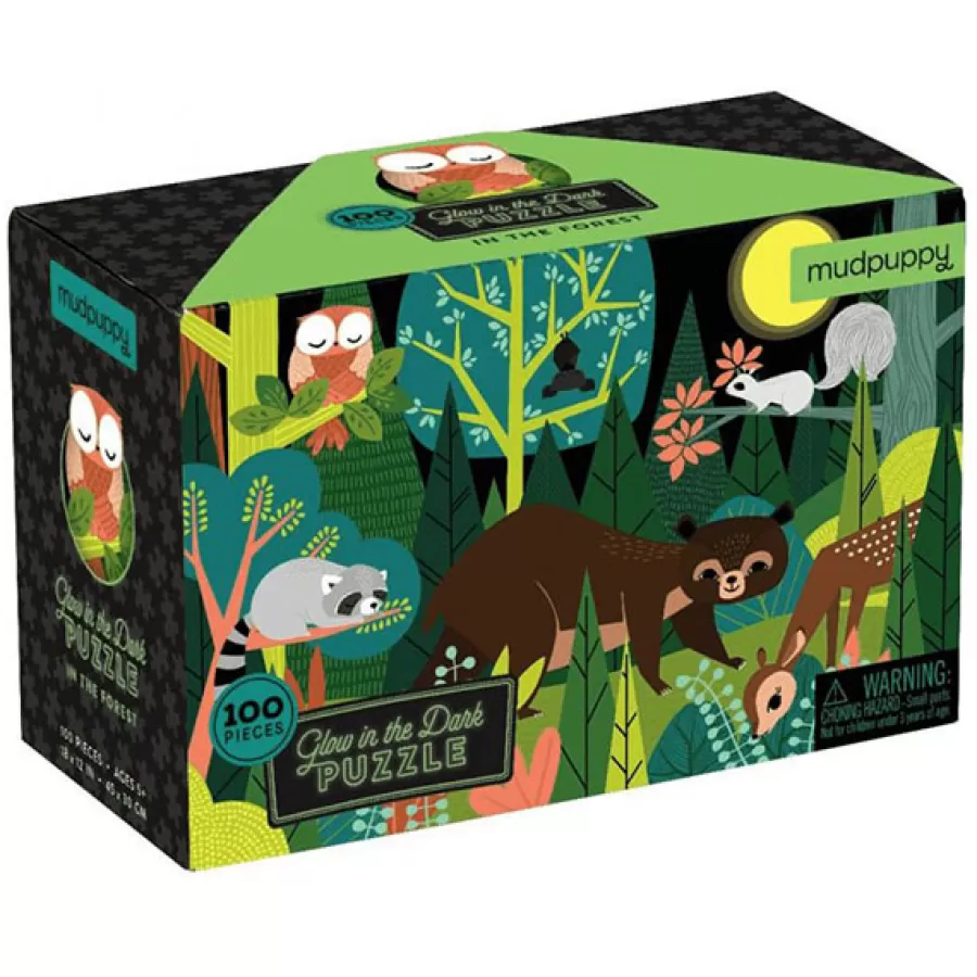 Cheap Glow-In-The-Dark Puzzel In Het Bos 100St Legpuzzels