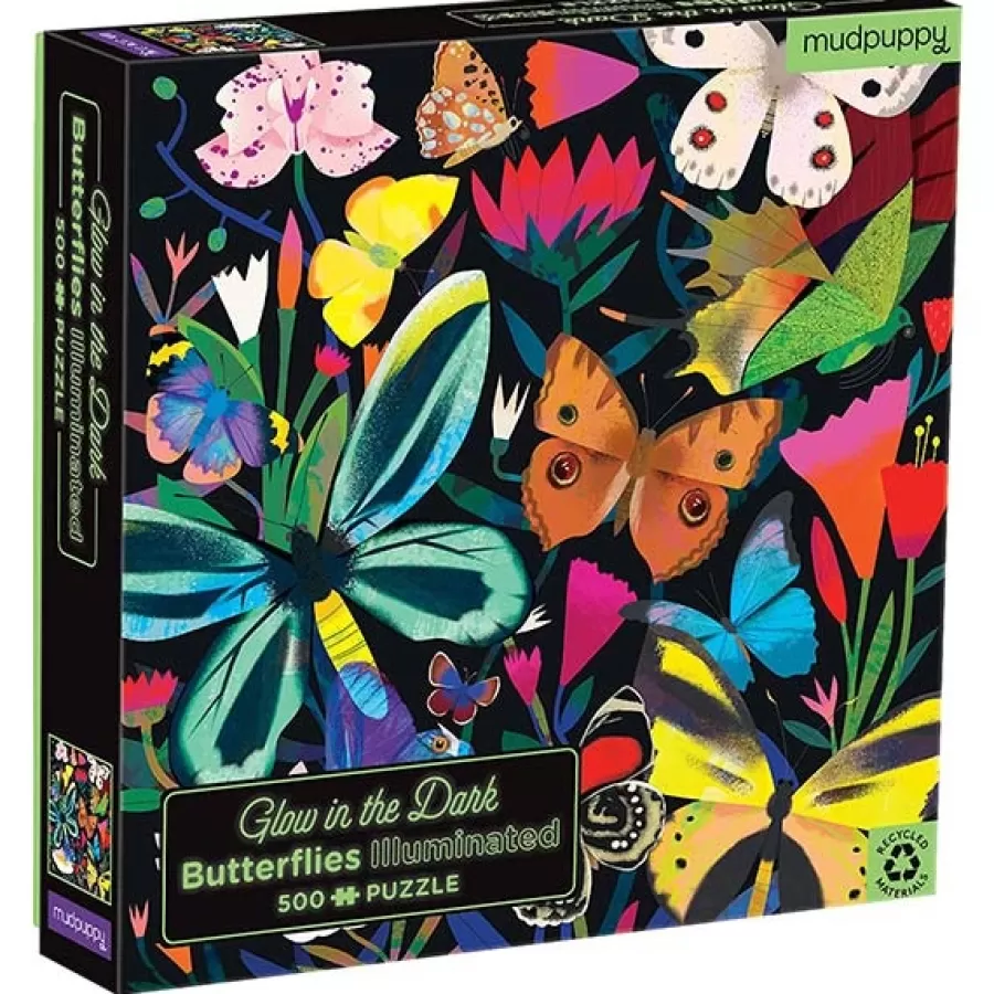 Hot Glow-In-The-Dark Puzzel Vlinders 500St Legpuzzels