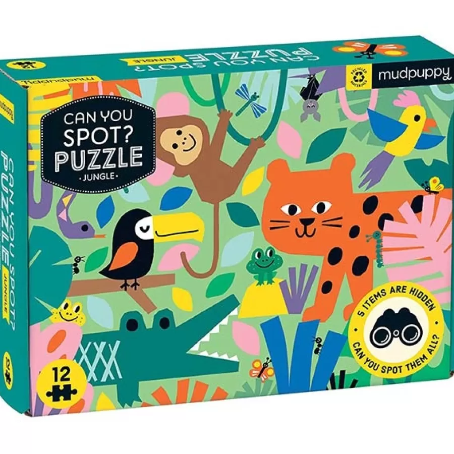 Shop Zoekpuzzel Jungle 12 Stukjes Legpuzzels