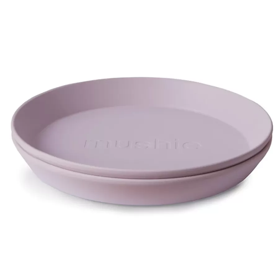 Cheap Ronde Borden Set Van 2 - Soft Lilac Kinderbordjes En Kommetjes