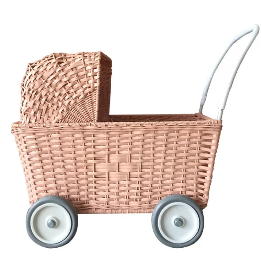 Fashion Strolley Poppenwagen Winkelwagen Rose Loopwagen