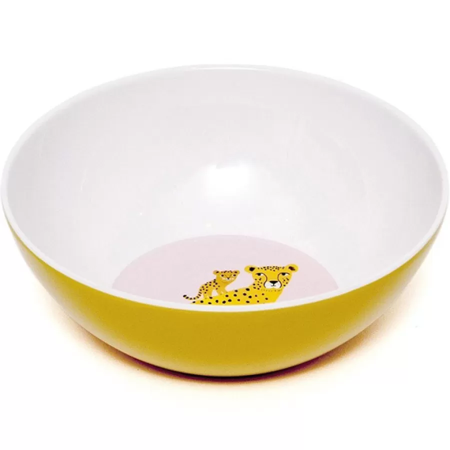 Sale - Melamine Kom - Luipaard - Orchid Kinderbordjes En Kommetjes