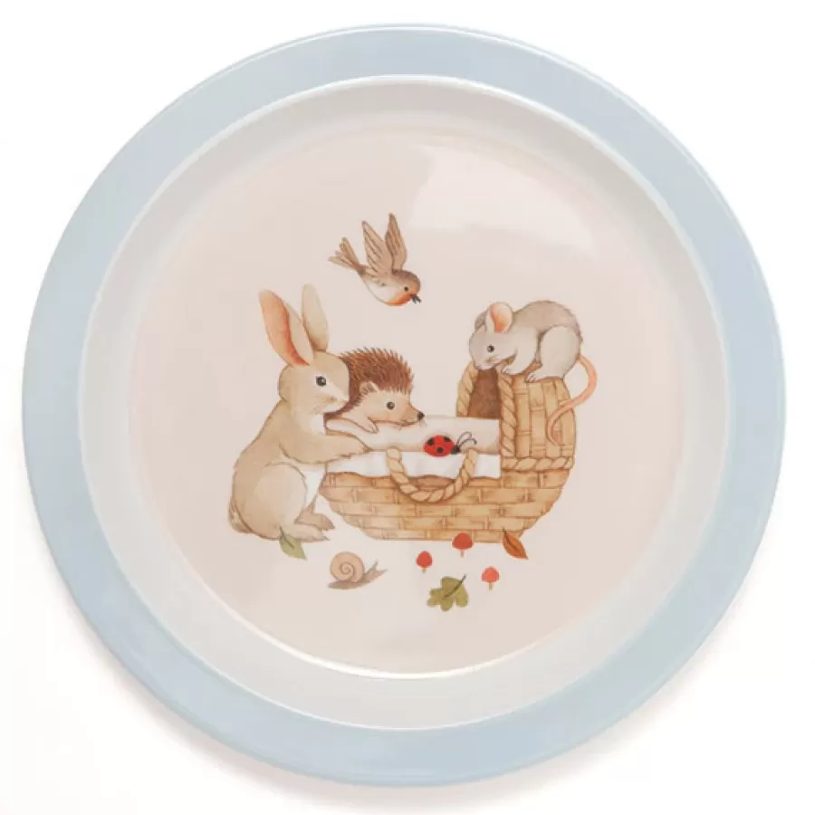 Cheap Bord Animal Craddle Dove Blue Kinderservies