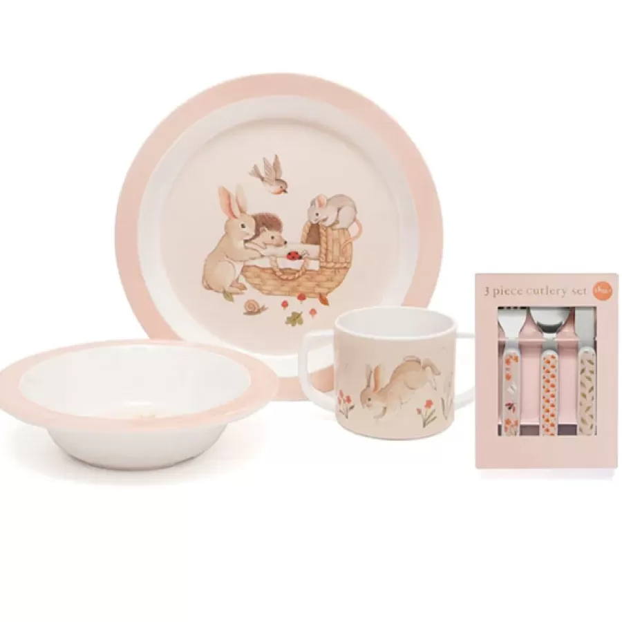 Sale Bord Animal Craddle Pink Kinderservies