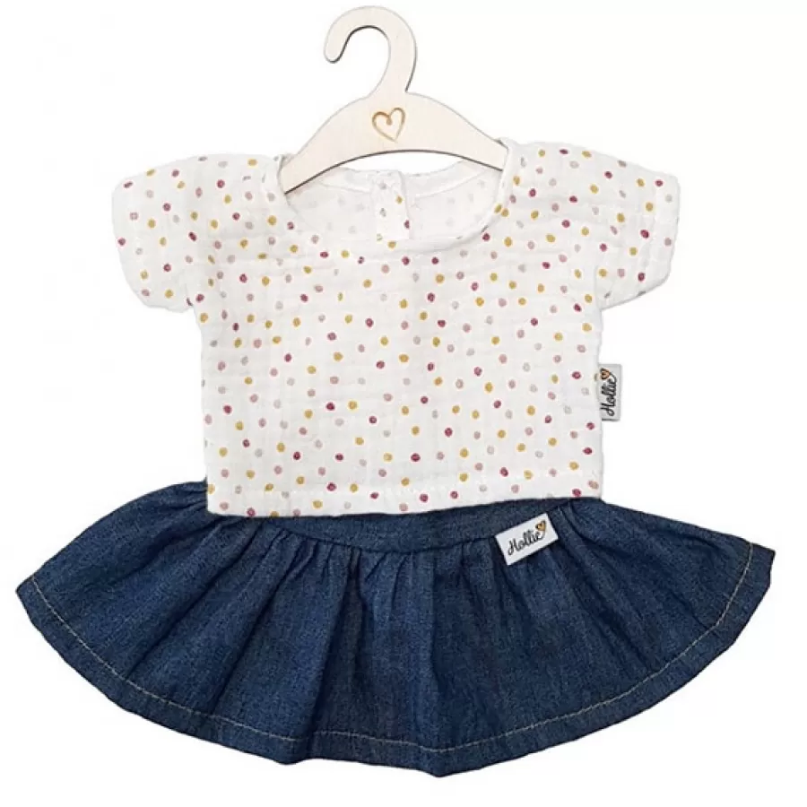 Hot Poppenkleertjes Shirt En Rok Jeans Sweet Dots - Hollie Poppenkleertjes