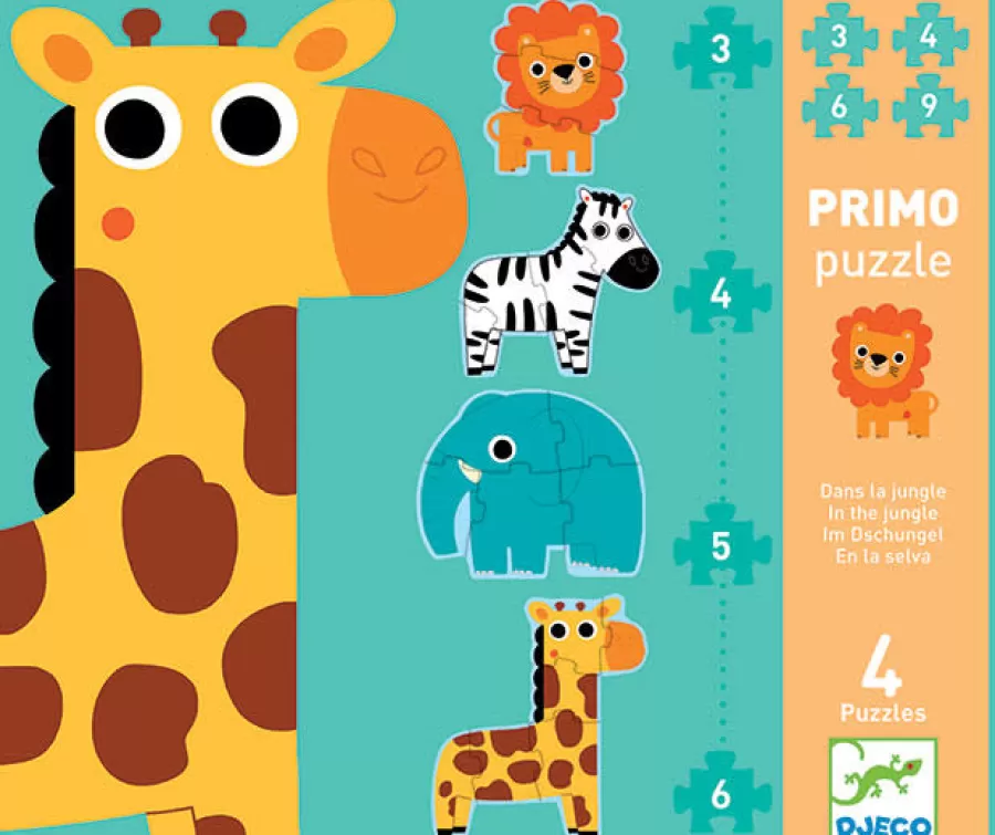 Online Primo Puzzel In De Jungle - 4 Legpuzzels Legpuzzels