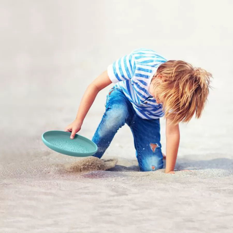 Store Frisbee + Zeef Vintage Blue Zand En Strandspeelgoed