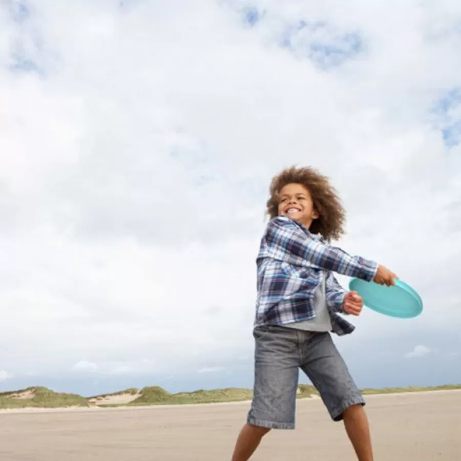 Store Frisbee + Zeef Vintage Blue Zand En Strandspeelgoed