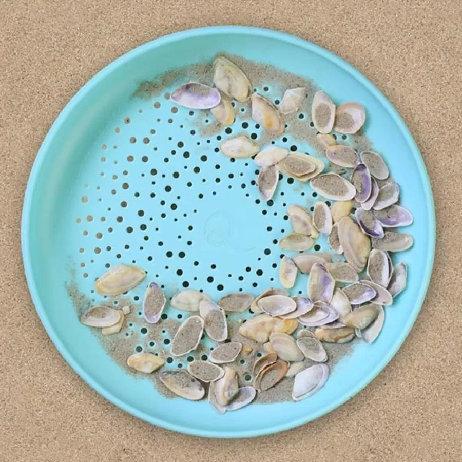 Store Frisbee + Zeef Vintage Blue Zand En Strandspeelgoed