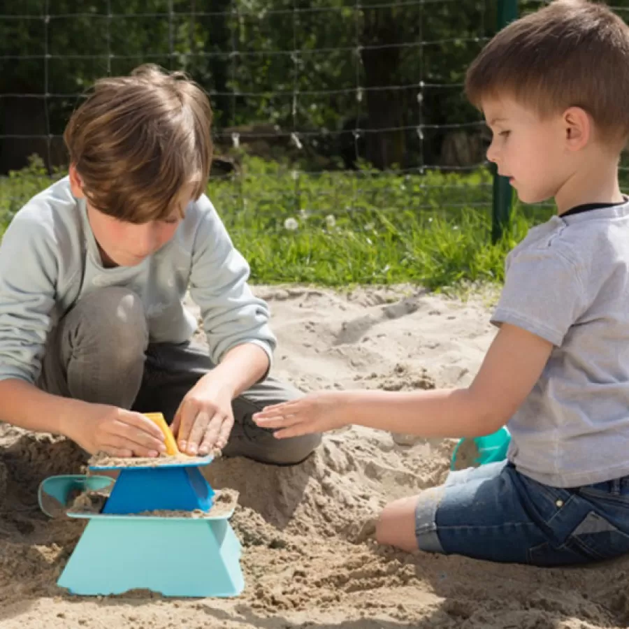 Clearance Pira Vintage Blue + Yellow Strandspeelgoed Zand En Strandspeelgoed