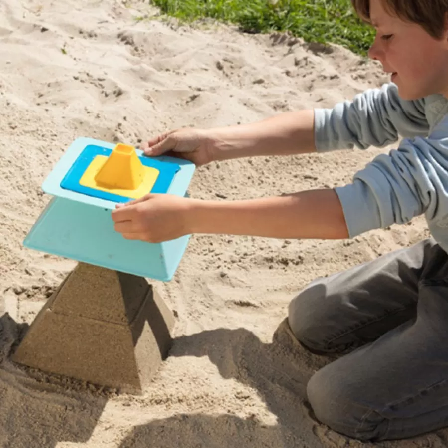 Clearance Pira Vintage Blue + Yellow Strandspeelgoed Zand En Strandspeelgoed