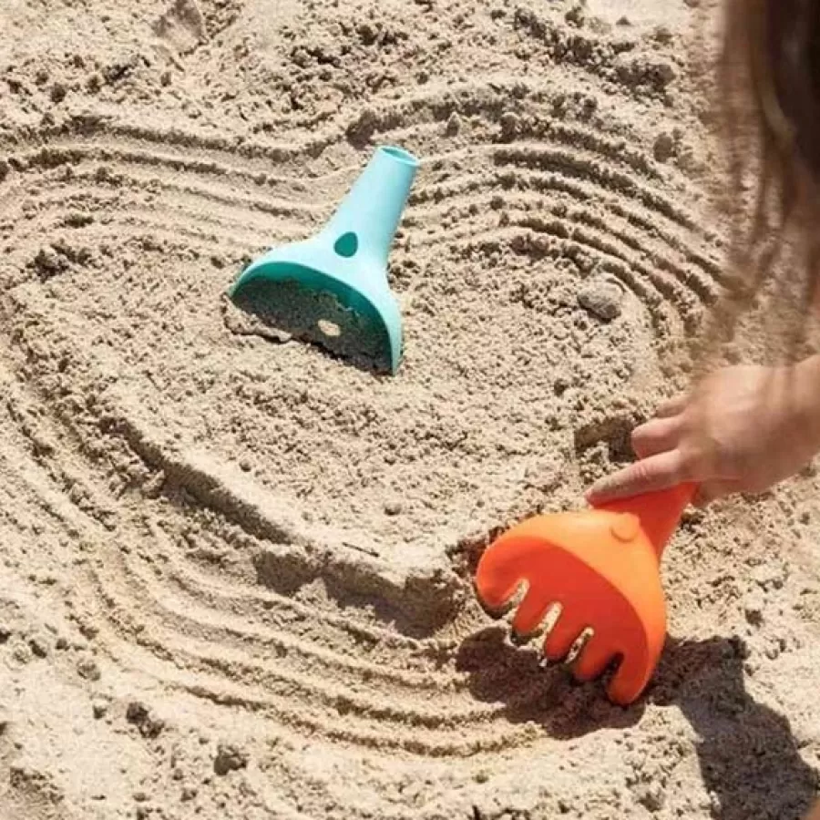 Best Sale Raki Vintage Blue + Orange Hark En Schop Zand En Strandspeelgoed