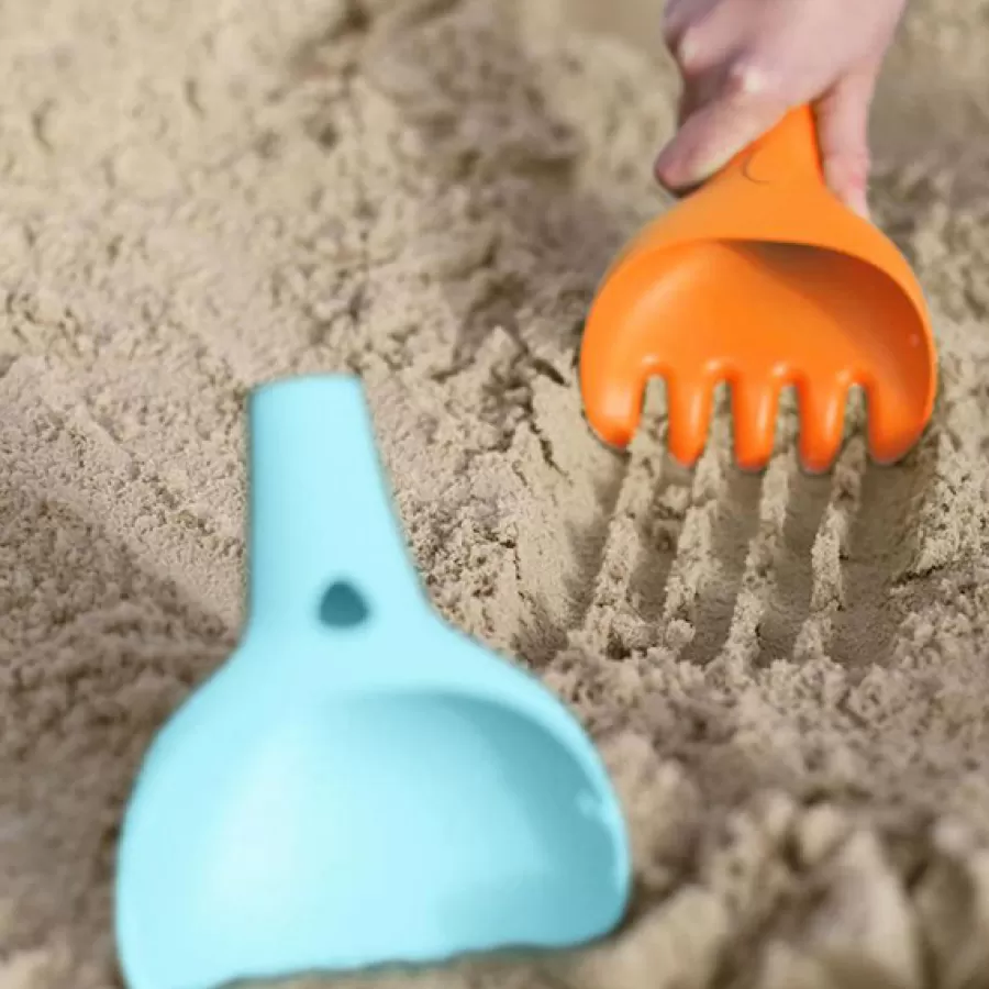 Best Sale Raki Vintage Blue + Orange Hark En Schop Zand En Strandspeelgoed