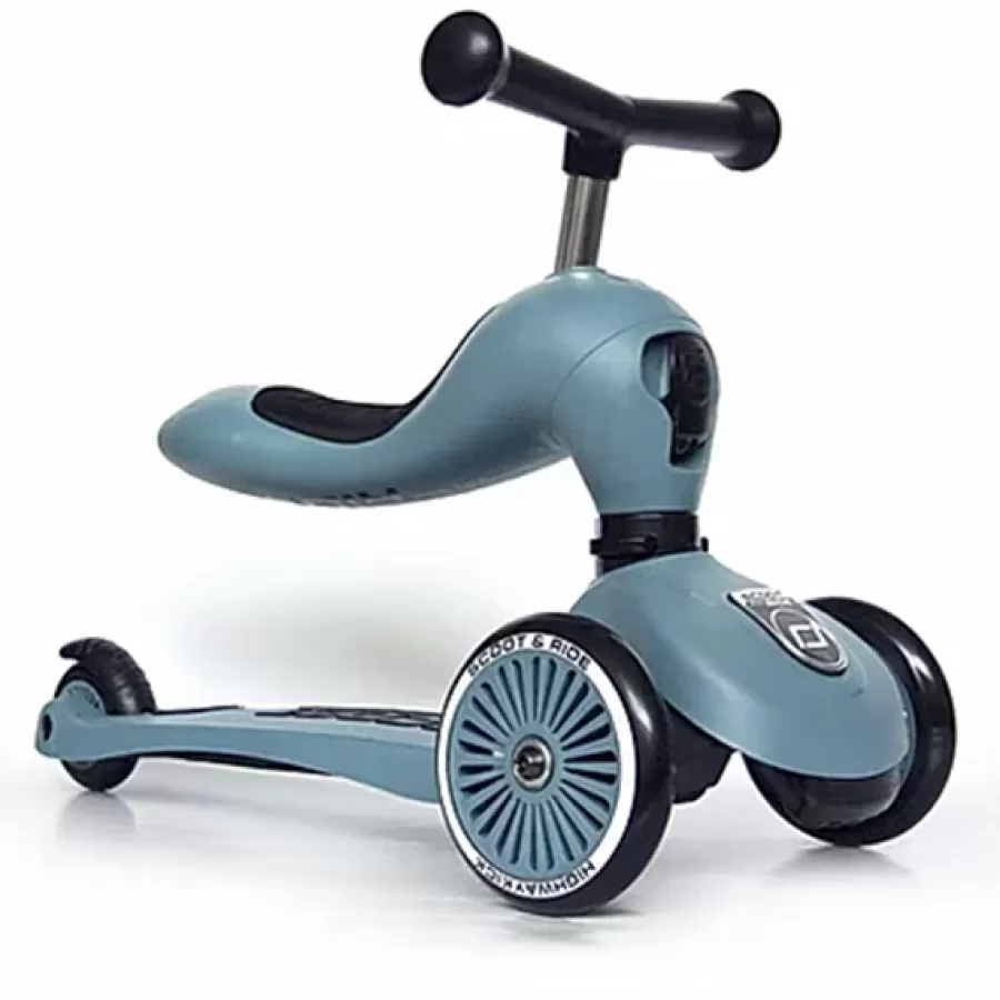 Fashion Loopfiets Highwaykick 1 - Steel Kindersteps