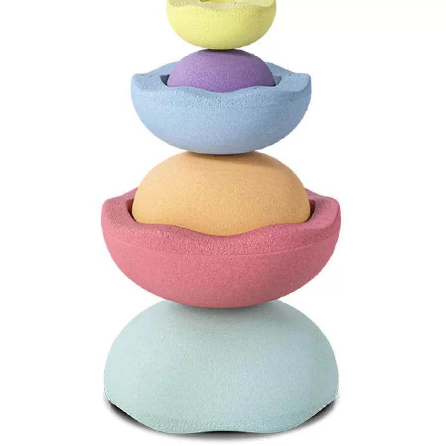 Outlet Inside Rainbow Pastel Set Van 6 Stapeltoren En Blokken