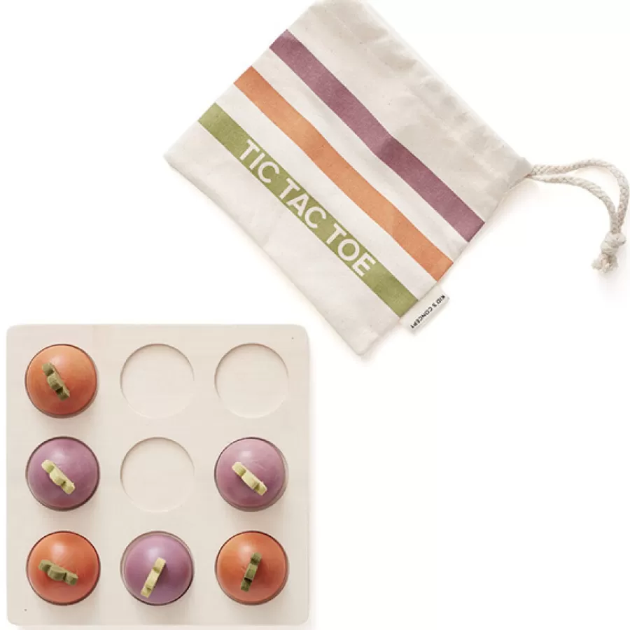 New Tic Tac Toe - Drie Op Een Rij Veggie Kids Concept Houten Speelgoed
