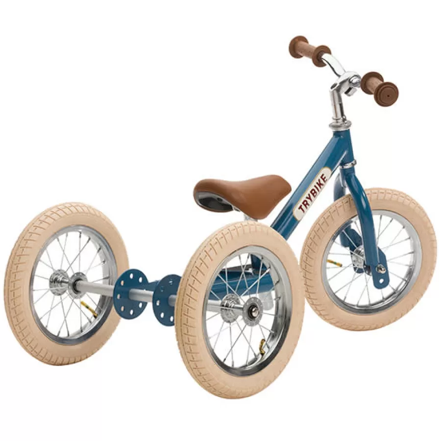 Fashion Trybike Steel 2-In-1 Loopfiets Vintage Blauw Loopfietsen