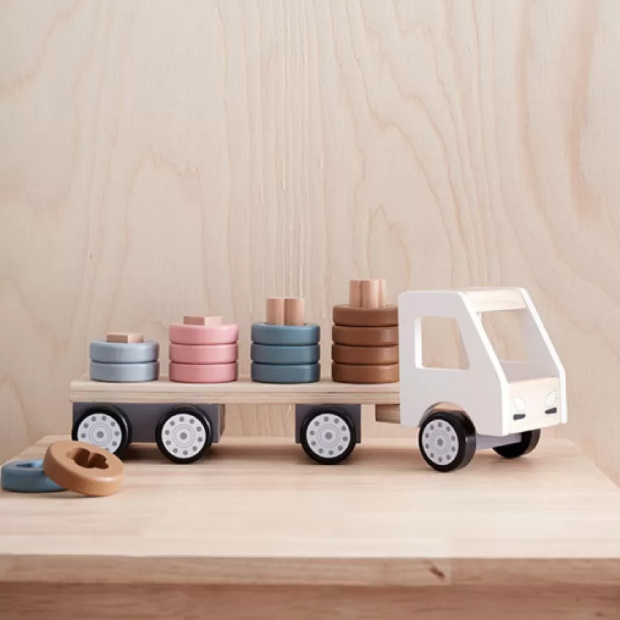 Clearance Vrachtwagen Met Ringen Aiden - Kids Concept Speelgoedauto